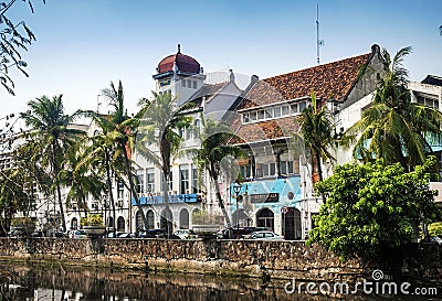 Dutch colonial buildings in old town of jakarta indonesia Editorial Stock Photo