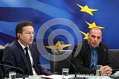 Dutch Finance Minister and Eurogroup President Jeroen Dijsselblo Editorial Stock Photo