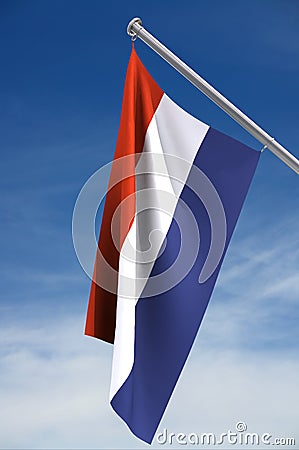 Dutch Flag Cartoon Illustration