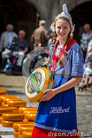 Dutch Girl Editorial Stock Photo