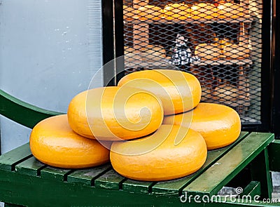 Dutch Gouda cheese Stock Photo