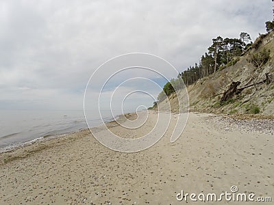 Dutch hat Olando kepure beach close to Karkle, Klaipeda, Lithu Stock Photo