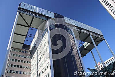 Dutch head office of the Unilever company at the Weena in downtown Rotterdam in the Netherlands. Editorial Stock Photo