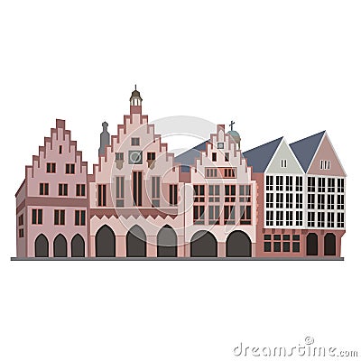 Dutch Houses in The Netherlands Stock Photo