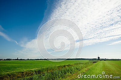 Dutch landscape Stock Photo