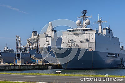 Dutch navy ships Stock Photo