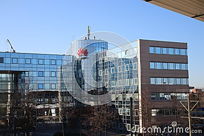 Dutch office of Chinese telecom equipment manufacturer Huawei on Voorburg the Netherlands. Editorial Stock Photo