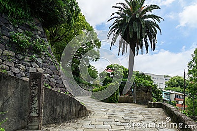 Dutch Slope (Oranda-zaka) in Nagasaki, Japan Stock Photo