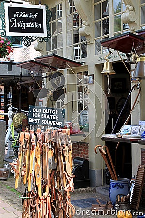 Dutch touristic shop, Delft, Netherlands Editorial Stock Photo