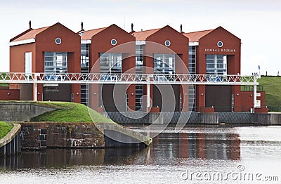 Dutch water pumping station Rozema of Termuntenzijl Stock Photo