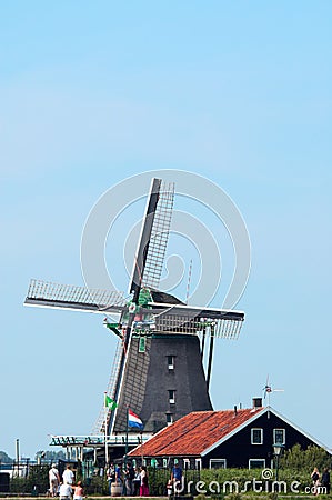 Dutch windmill Editorial Stock Photo