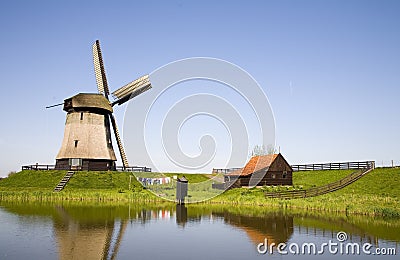 Dutch windmill 21 Stock Photo