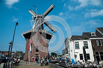Dutch windmill Adriaan Editorial Stock Photo