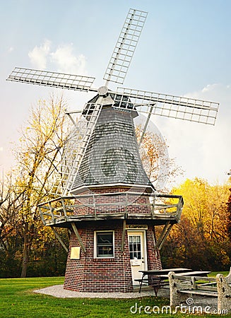 Dutch Windmill Editorial Stock Photo