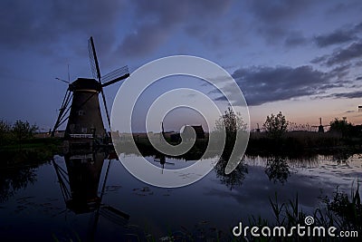 Dutch Windmills II Stock Photo