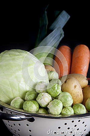Dutch Winter Vegetables Vertical Stock Photo