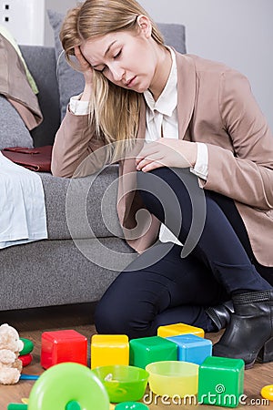 Duties after work Stock Photo