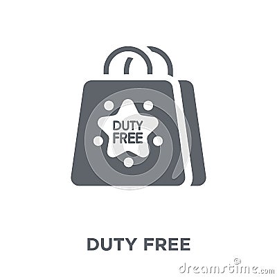 Duty free icon from Delivery and logistic collection. Vector Illustration