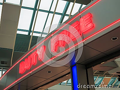 Duty Free Stock Photo