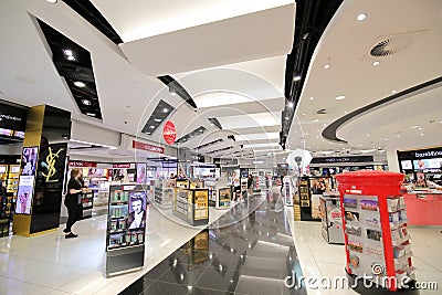 Duty free shopping Heathrow airport London UK Editorial Stock Photo