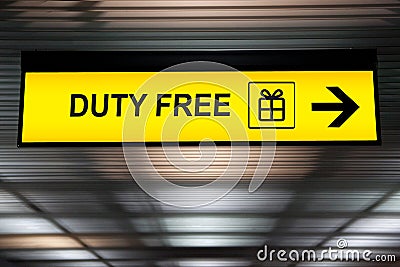 Duty Free Stock Photo