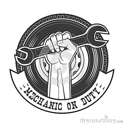 Duty mechanic Vector Illustration