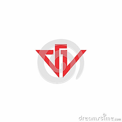 DV Logo Simple Design. DV Icon Vector Illustration