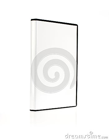 A DVD box separated on white Stock Photo