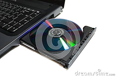 DVD/CD optical drive Stock Photo