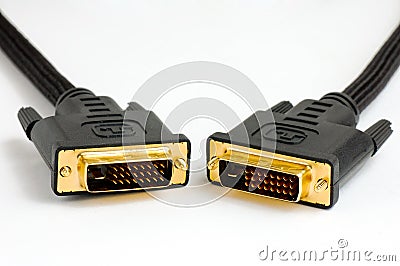 Dvi cable Stock Photo