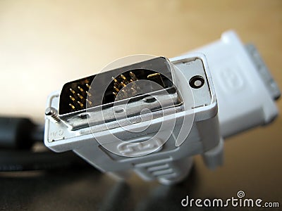 DVI Cable Stock Photo