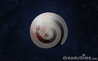 Dwarf planet Pluto Stock Photo