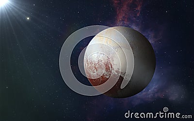 Dwarf planet Pluto Stock Photo