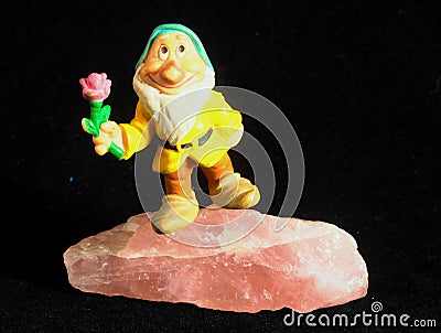 Dwarf and Stone Editorial Stock Photo