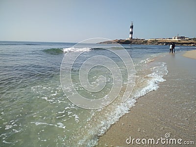 Dwarka beach in located Gujarat Editorial Stock Photo