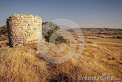 Dwin Castle in Iraq Saladinâ€™s mountain fortress Stock Photo