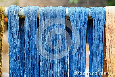 Dye thread Stock Photo