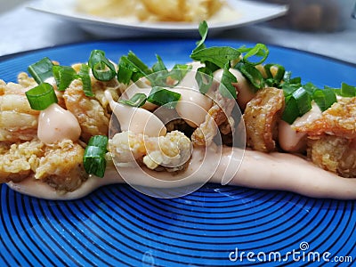 Dynamet shrimp homemade on 15 june 2020, saudi arabia Stock Photo