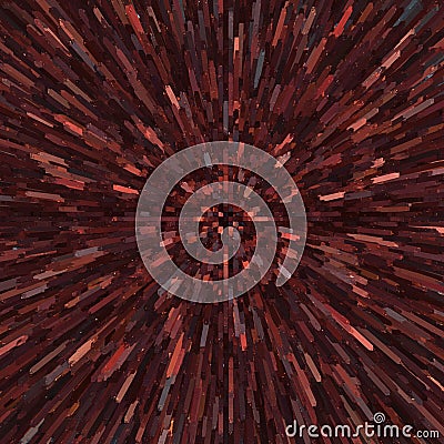 A dynamic, abstract pattern consisting of elongated, rectangular shapes radiating Stock Photo