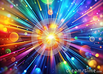 Dynamic Abstract Rays A Visual Symphony of Motion Light and Color Perfect for Documentary Video Backgrounds Animations Stock Photo