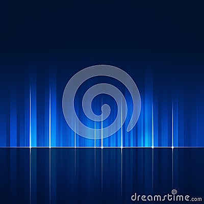 Dynamic Abstract Tech Lines Blue Background Stock Photo