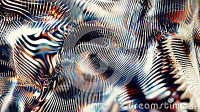 Dynamic abstract waves of colorful light patterns Stock Photo