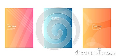 Dynamic background with gradient texture, geometric pattern with splash, lines, circles. Vector Illustration