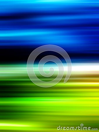 Dynamic Blue and Green Blurry Background Stock Photo