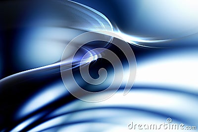 Dynamic blue motion, abstract background on white Cartoon Illustration