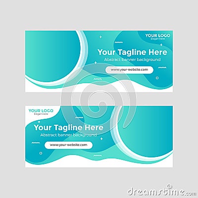 Dynamic Business Web Banner Gradient Background Stock Photo