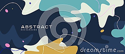 Dynamic color composition of abstract shapes Stock Photo