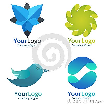 Dynamic Corporate Logo Stock Photo