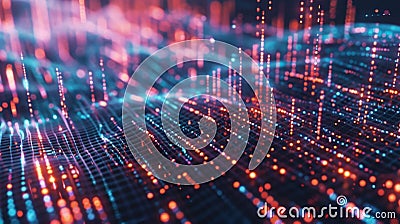 A dynamic customizable interface displayed a myriad of data streams providing valuable insights for decisionmaking Stock Photo