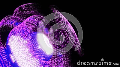 A dynamic 3D design of a radiant orb with futuristic patterns creates an engaging and futuristic visual experience Stock Photo